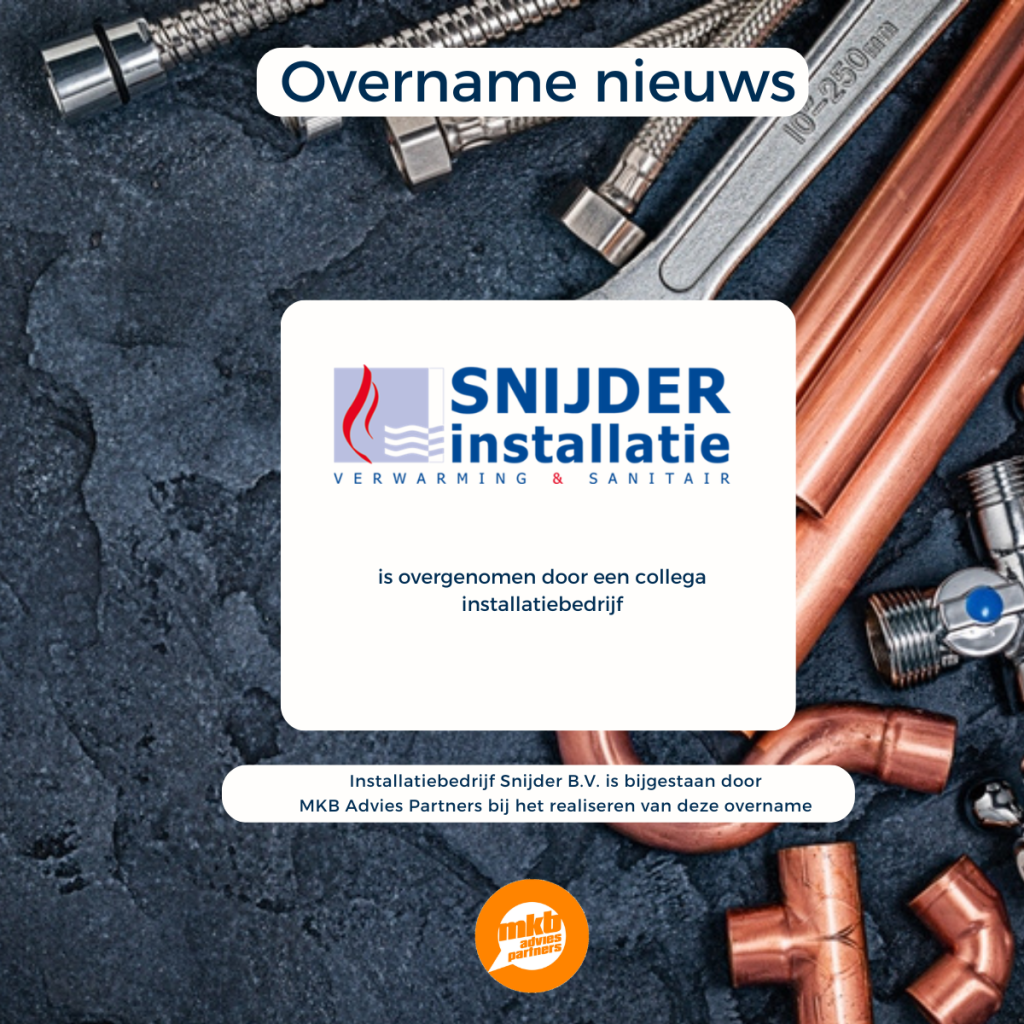 Installatiebedrijf Snijder overname